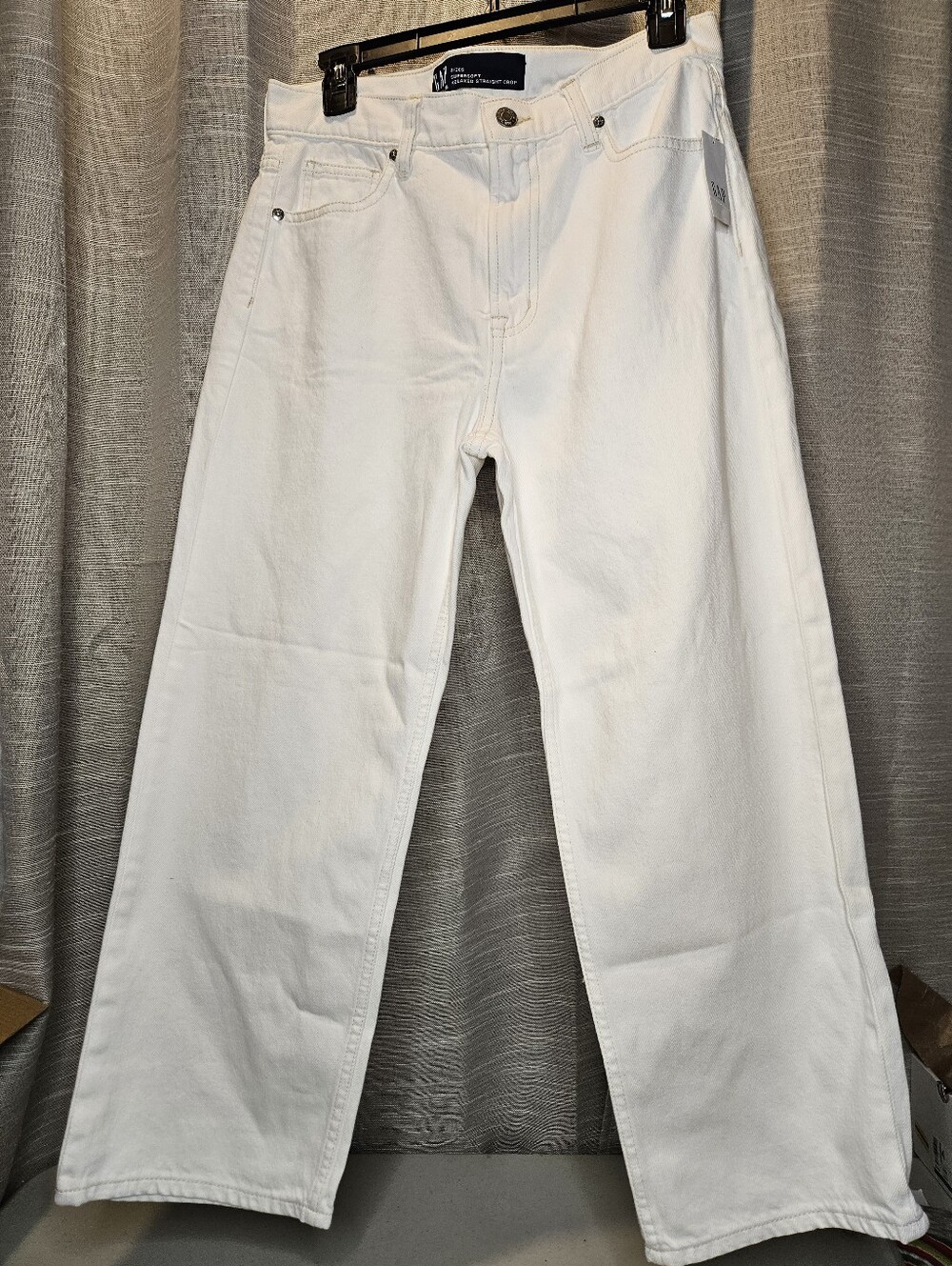 GAP Supersoft Relaxed Straight Crop Off-white Size 2 / 26 short New